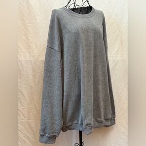 327 - Women's Classic Gray Crew Neck Sweater